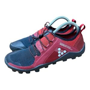 Vivo Barefoot Women's Sneakers in Red and Navy